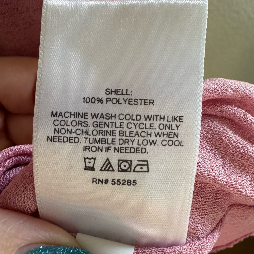 Express Pink Ruched Blouse - Picture 6 of 6